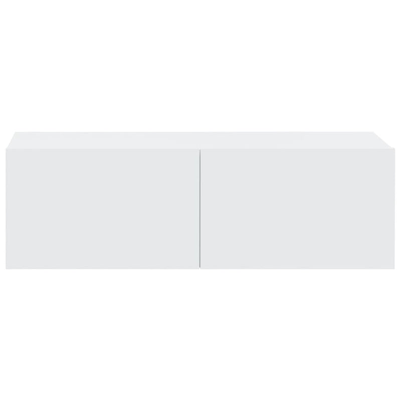 vidaXL 4 Piece TV Cabinet Set White Engineered Wood