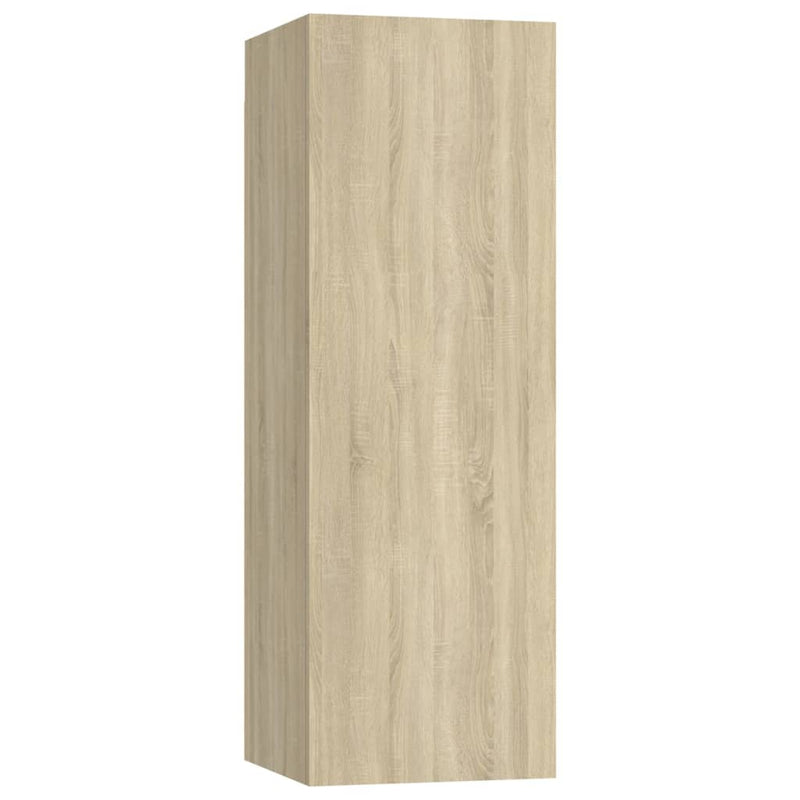 vidaXL 4 Piece TV Cabinet Set Sonoma Oak Engineered Wood