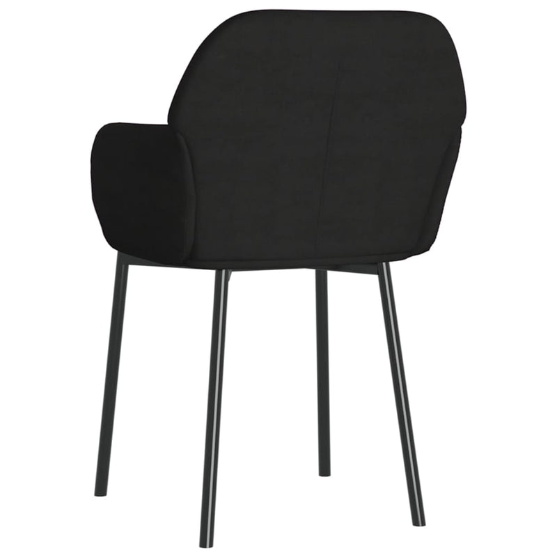 Dining Chairs 2 pcs Black Velvet