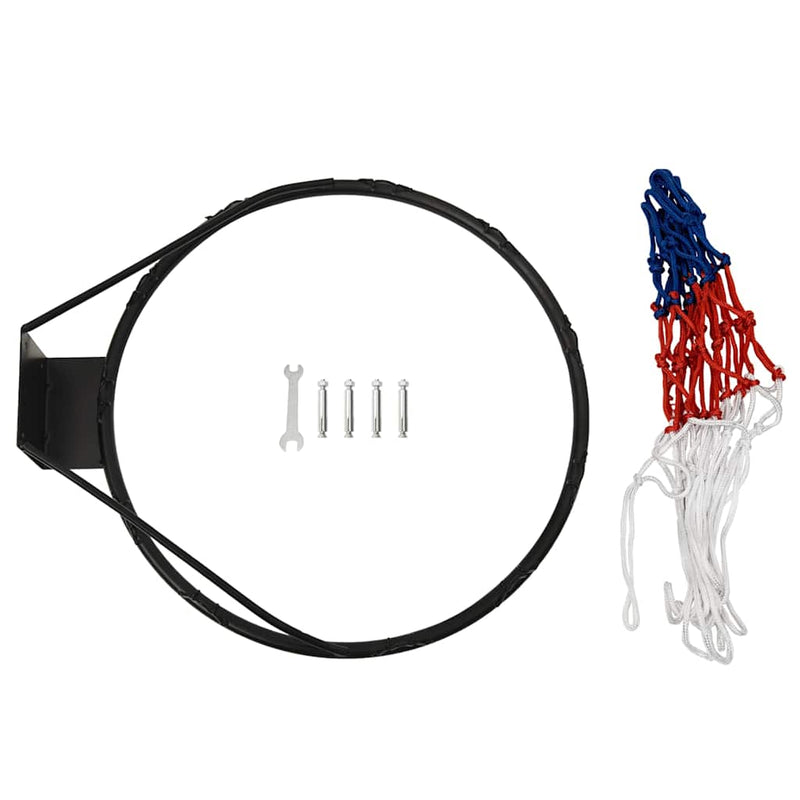 vidaXL Basketball Ring Black 45 cm Steel