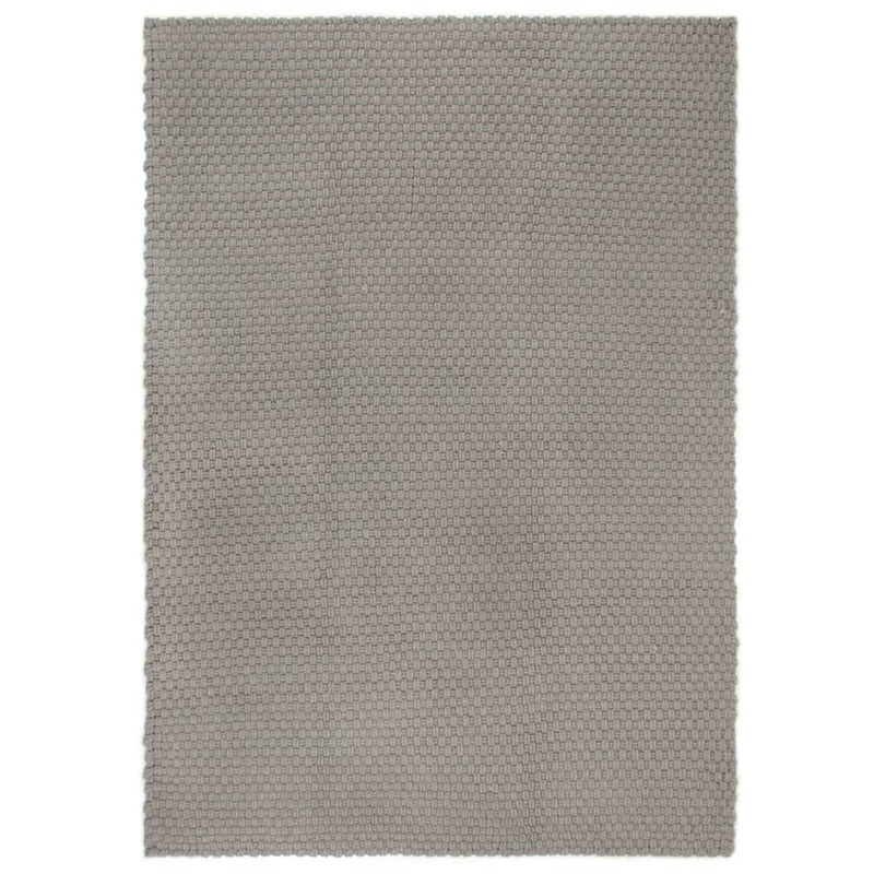 vidaXL Rug Rectangular Grey 120x180 cm Cotton