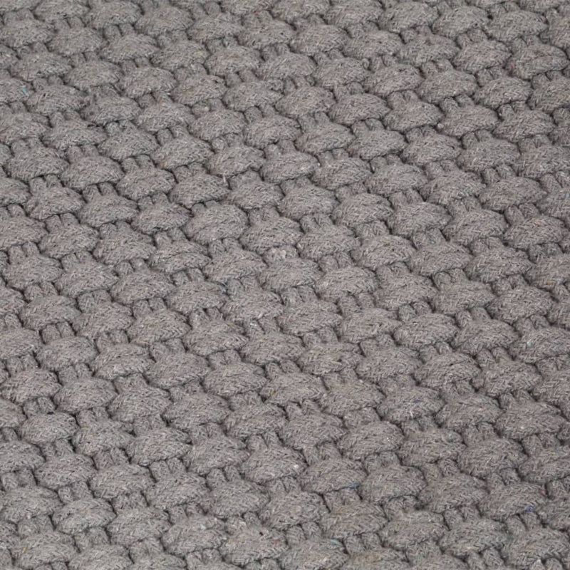 vidaXL Rug Rectangular Grey 120x180 cm Cotton