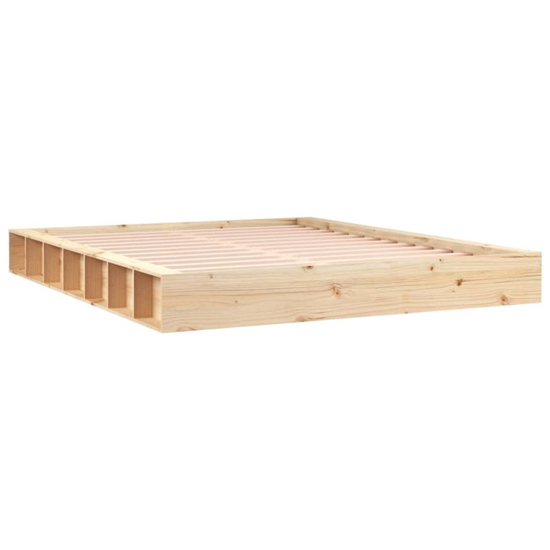 Bed Frame 183x203 cm King Size Solid Wood