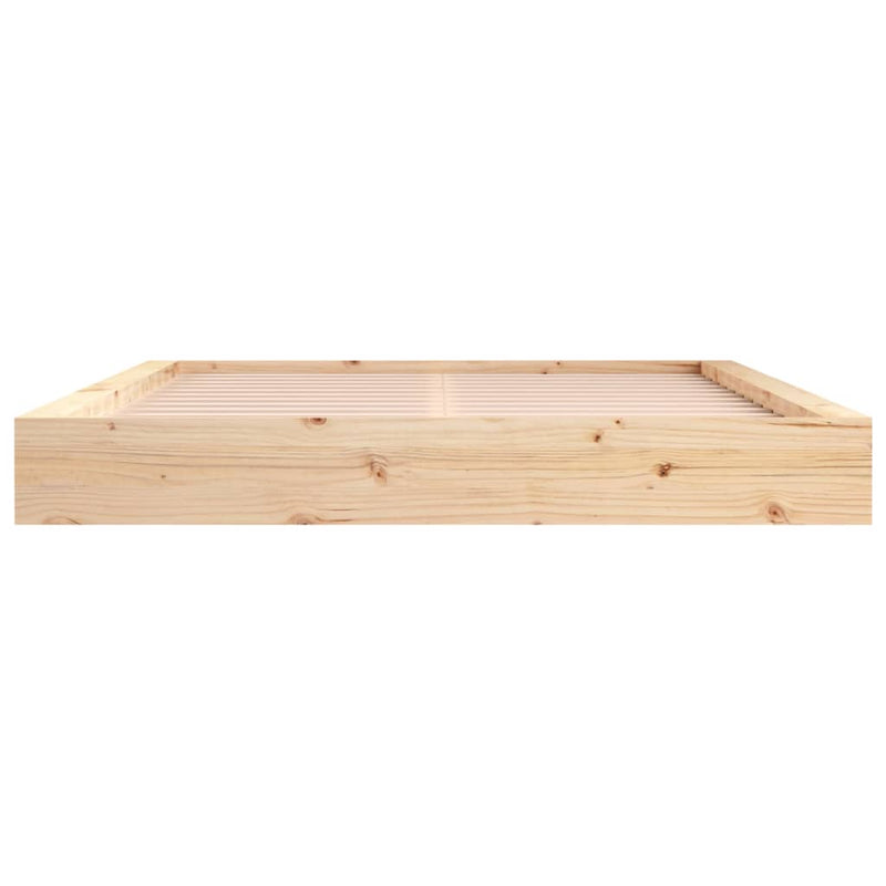 vidaXL Bed Frame without Mattress 183x203 cm King Solid Wood