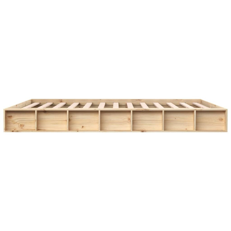 vidaXL Bed Frame without Mattress 183x203 cm King Solid Wood