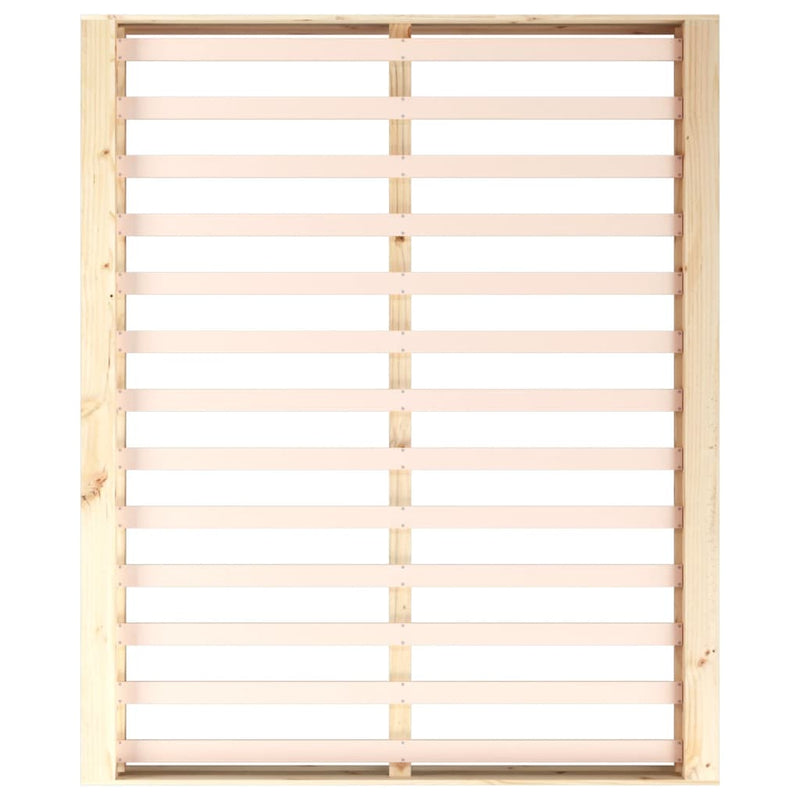 vidaXL Bed Frame without Mattress 183x203 cm King Solid Wood