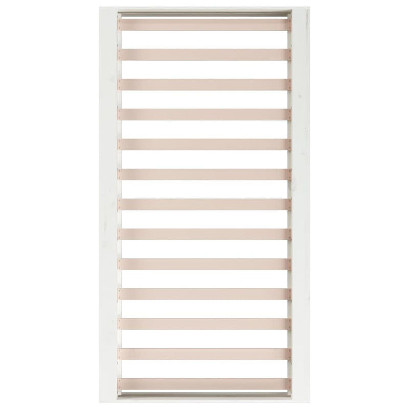 vidaXL Bed Frame without Mattress White 135x190 cm Solid Wood