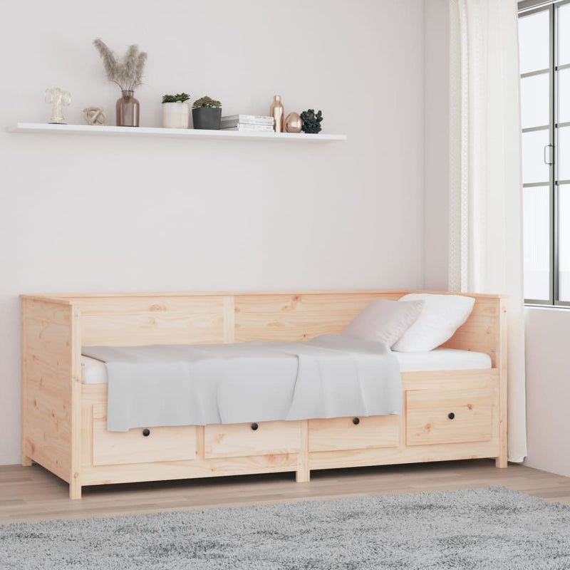 vidaXL Day Bed without Mattress 80x200 cm Solid Wood Pine