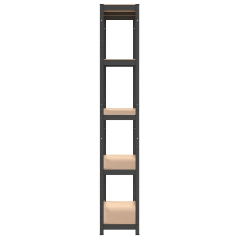 vidaXL 5-Layer Shelves 3 pcs Anthracite Steel and Engineered Wood