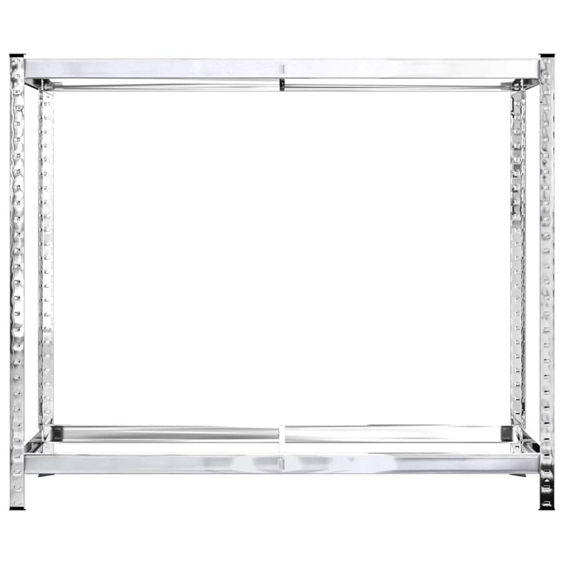 vidaXL 2-Layer Tire Racks 2 pcs Silver 110x40x110 cm Steel