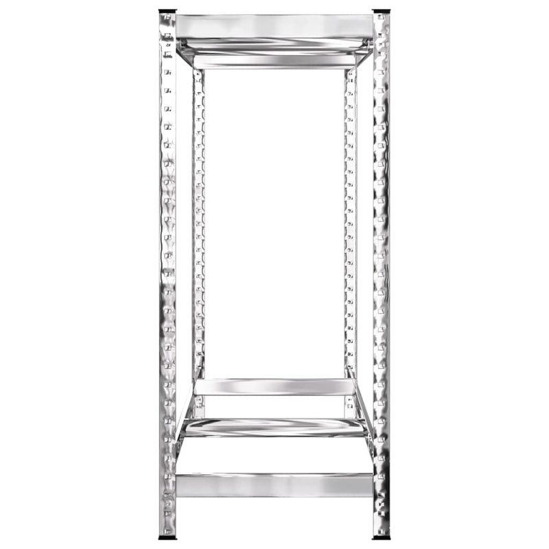 vidaXL 2-Layer Tire Racks 2 pcs Silver 110x40x110 cm Steel