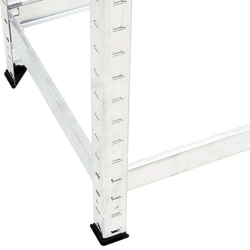 vidaXL 2-Layer Tire Racks 2 pcs Silver 110x40x110 cm Steel