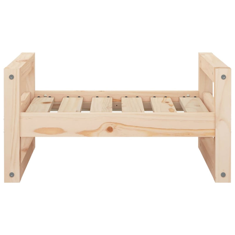 Dog Bed 55.5x45.5x28 cm Solid Pine Wood