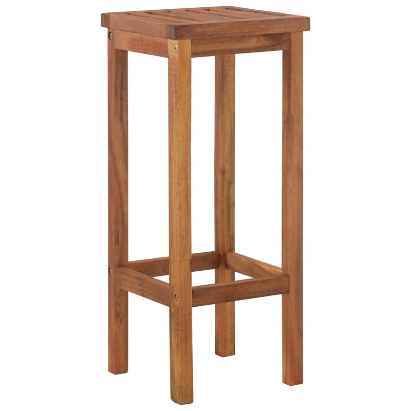 Bar Stools 4 pcs Solid Wood Acacia