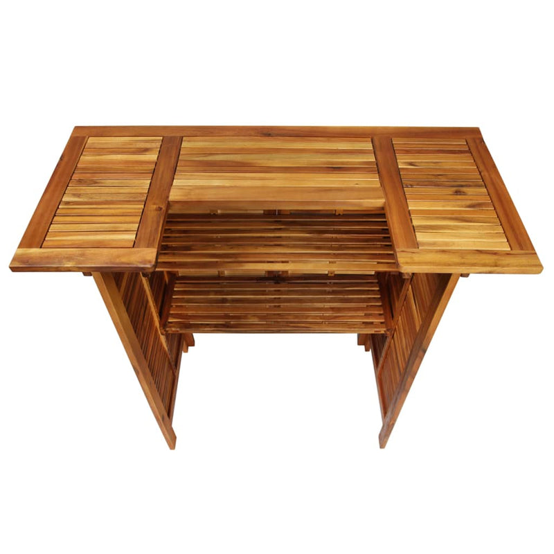 vidaXL 3 Piece Garden Bar Set Solid Wood Acacia