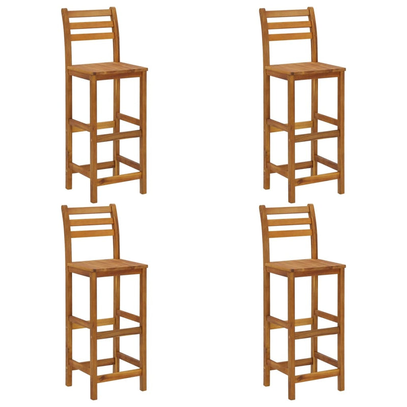 vidaXL 5 Piece Garden Bar Set Solid Wood Acacia