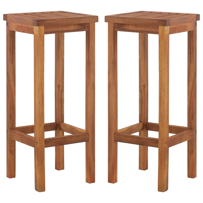 9 Piece Garden Bar Set Solid Wood Acacia