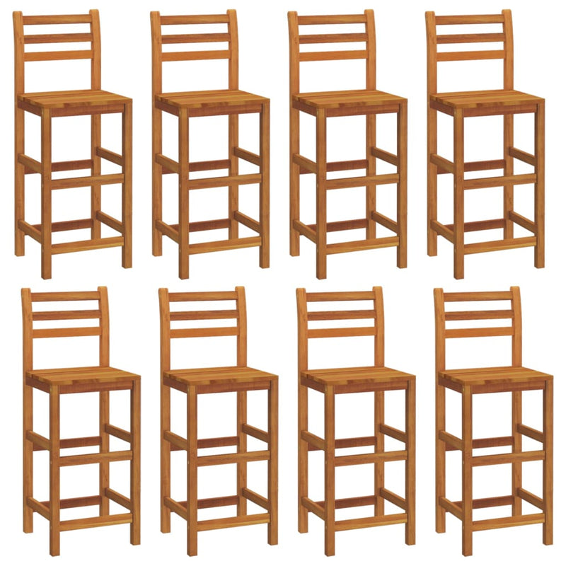 vidaXL 9 Piece Garden Bar Set Solid Wood Acacia