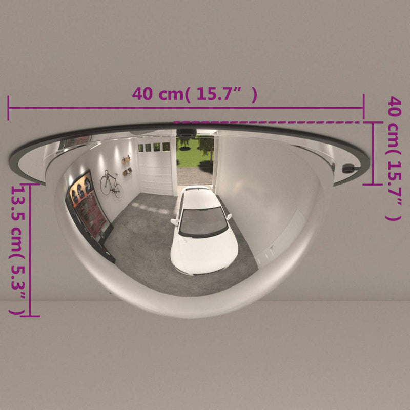 vidaXL Full Domed Traffic Mirror Ø40 cm Acrylic