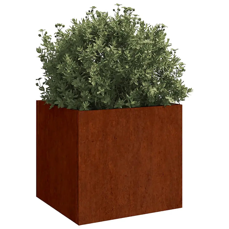 Planters 2 pcs 32x30x29 cm Corten Steel