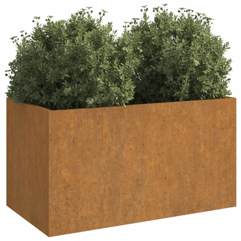 Planter 62x30x29 cm Corten Steel