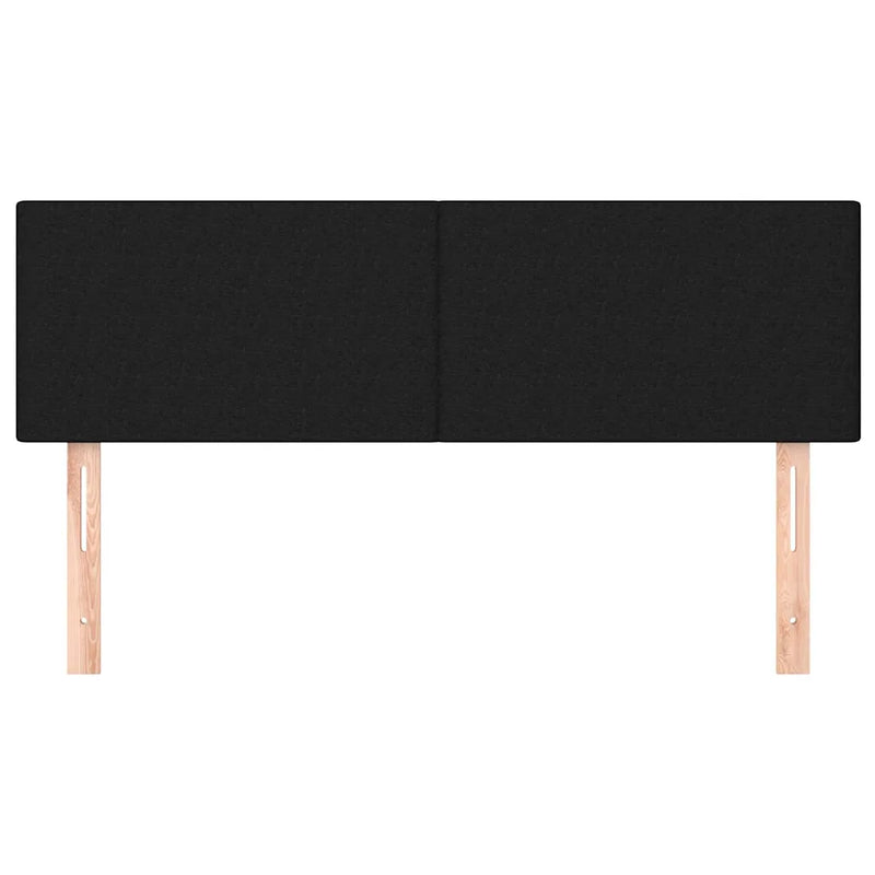Headboards Black 144x5x78/88 cm Fabric