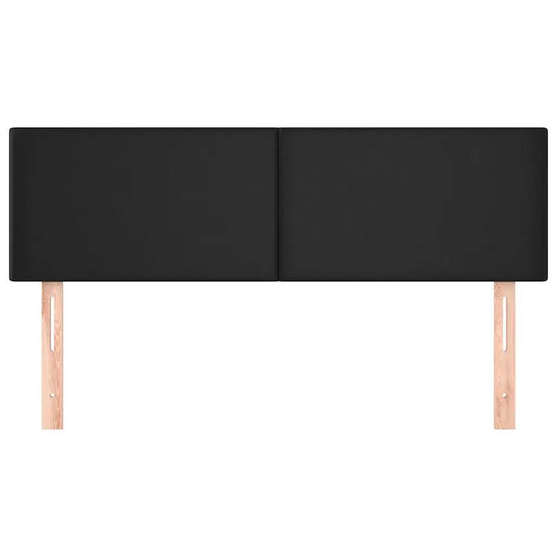 Headboards Black 144x5x78/88 cm Faux Leather