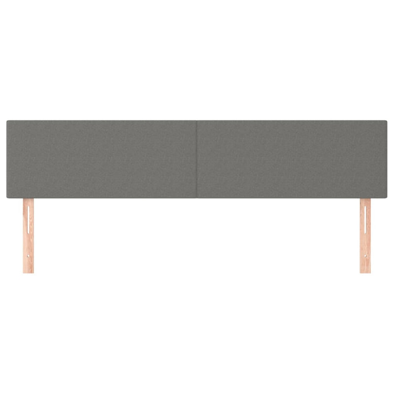 vidaXL Headboards 2 pcs Dark Grey 80 cm Fabric