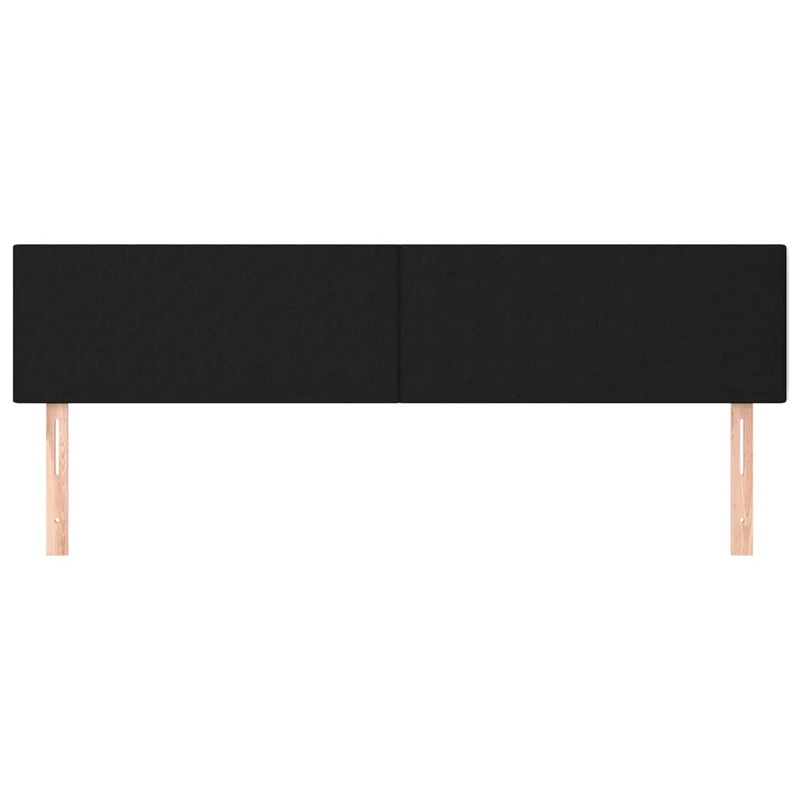 Headboards Black 160x5x78/88 cm Fabric