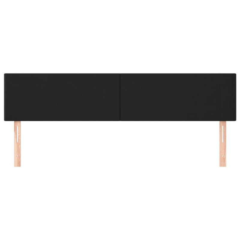 vidaXL Headboards 2 pcs Black 100 cm Faux Leather