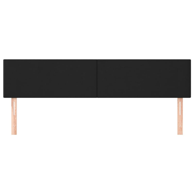 Headboards 2 pcs Black 100x5x78/88 cm Faux Leather