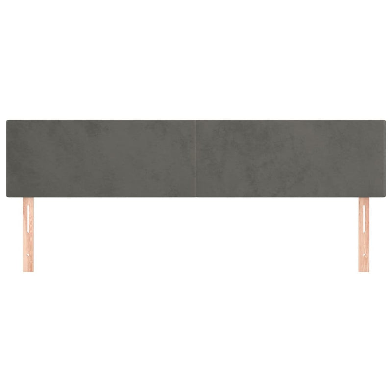vidaXL Headboards 2 pcs Dark Grey 100 cm Velvet
