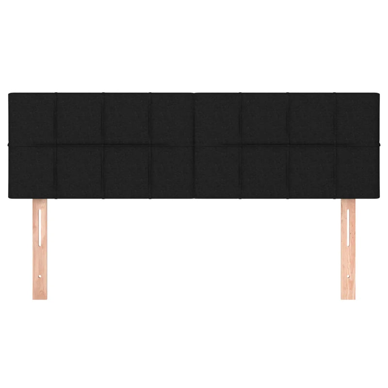 Headboards 2 pcs Black 72 cm Fabric