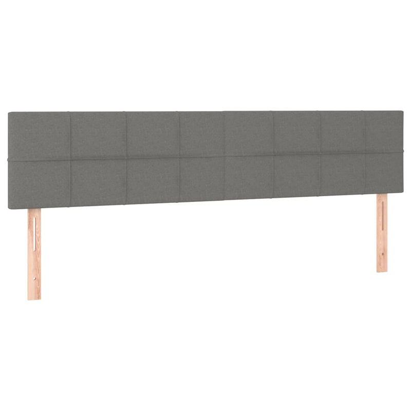 vidaXL Headboards 2 pcs Dark Grey 80 cm Fabric