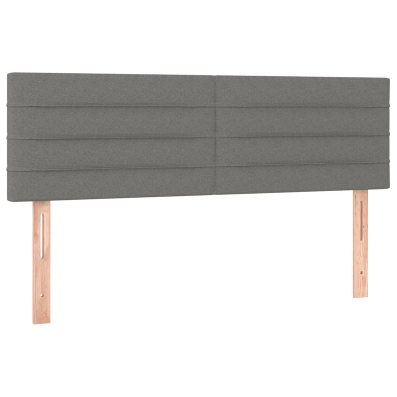 vidaXL Headboards 2 pcs Dark Grey 72 cm Fabric