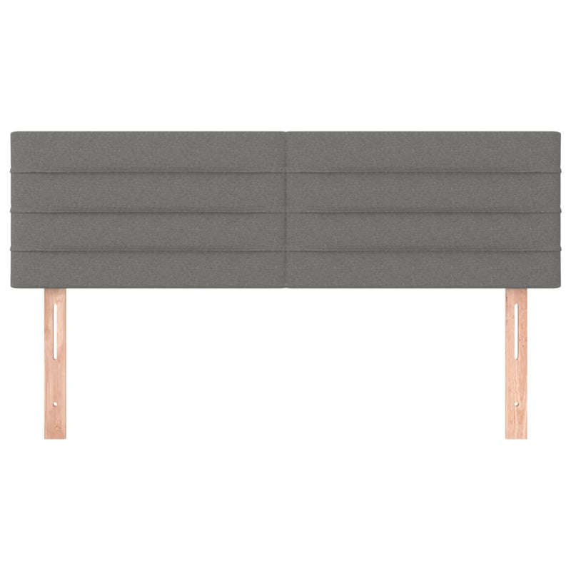 vidaXL Headboards 2 pcs Dark Grey 72 cm Fabric