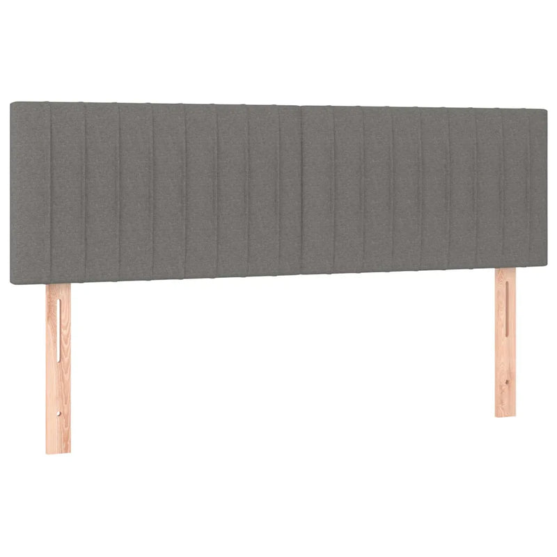 Headboards Dark Grey 144x5x78/88 cm Fabric