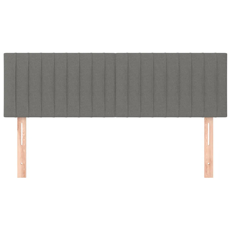 Headboards Dark Grey 144x5x78/88 cm Fabric