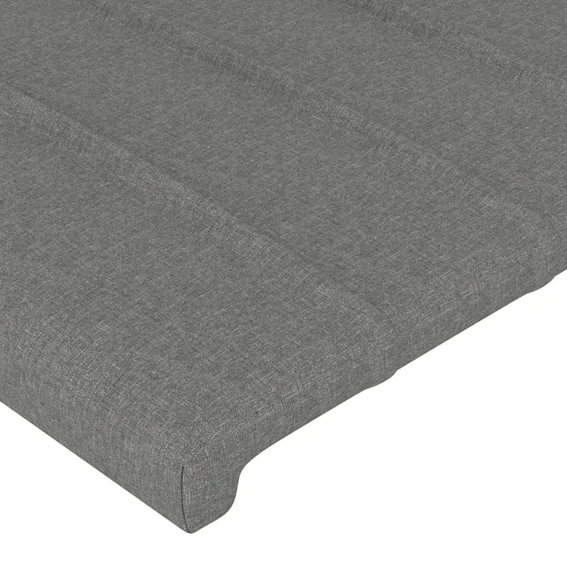 Headboards Dark Grey 144x5x78/88 cm Fabric