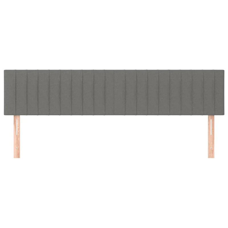 Headboards Dark Grey 160x5x78/88 cm Fabric