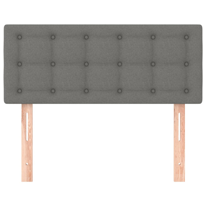 vidaXL Headboard Dark Grey 100 cm Fabric