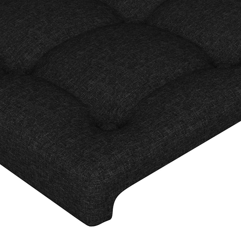 Headboard Black 100 cm Fabric