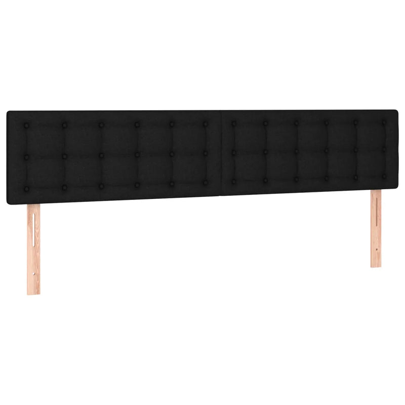 Headboards Black 160x5x78/88 cm Fabric