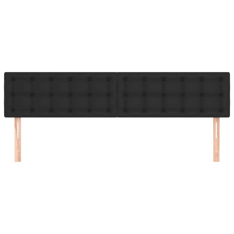 vidaXL Headboards 2 pcs Black 100 cm Faux Leather