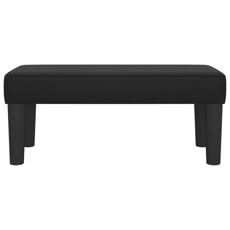 Bench Black 70x30x30 cm Faux Leather