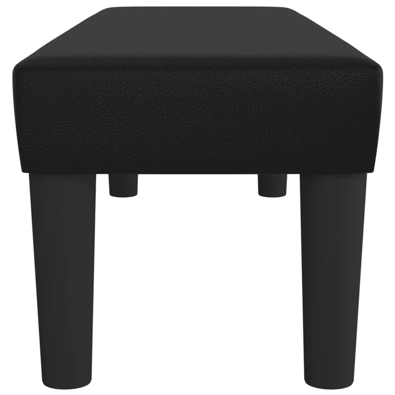Bench Black 100x30x30 cm Faux Leather