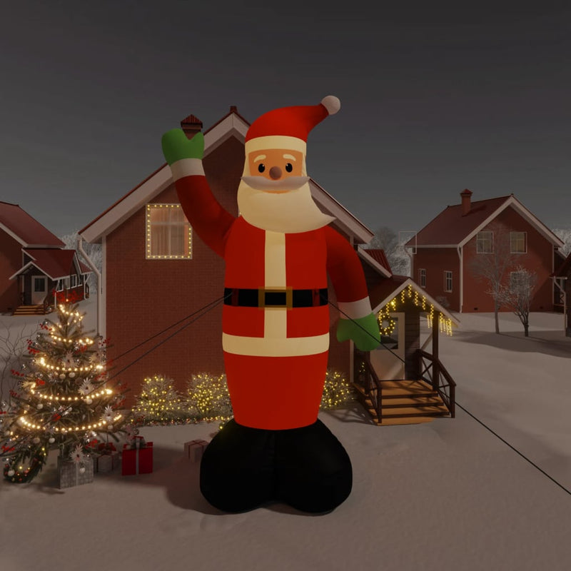vidaXL Christmas Inflatable Santa Claus with LEDs 820 cm