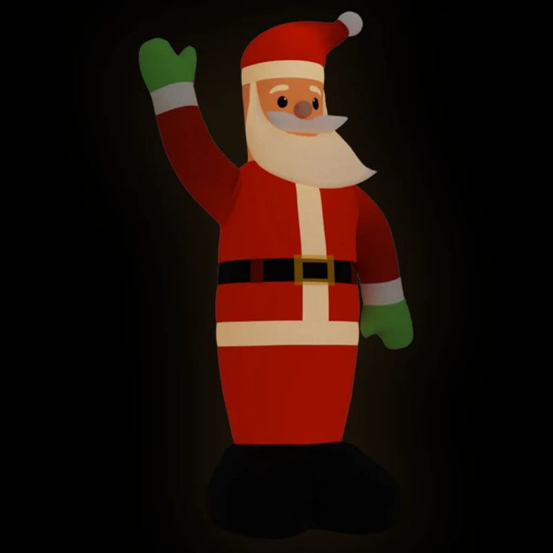 vidaXL Christmas Inflatable Santa Claus with LEDs 1000 cm