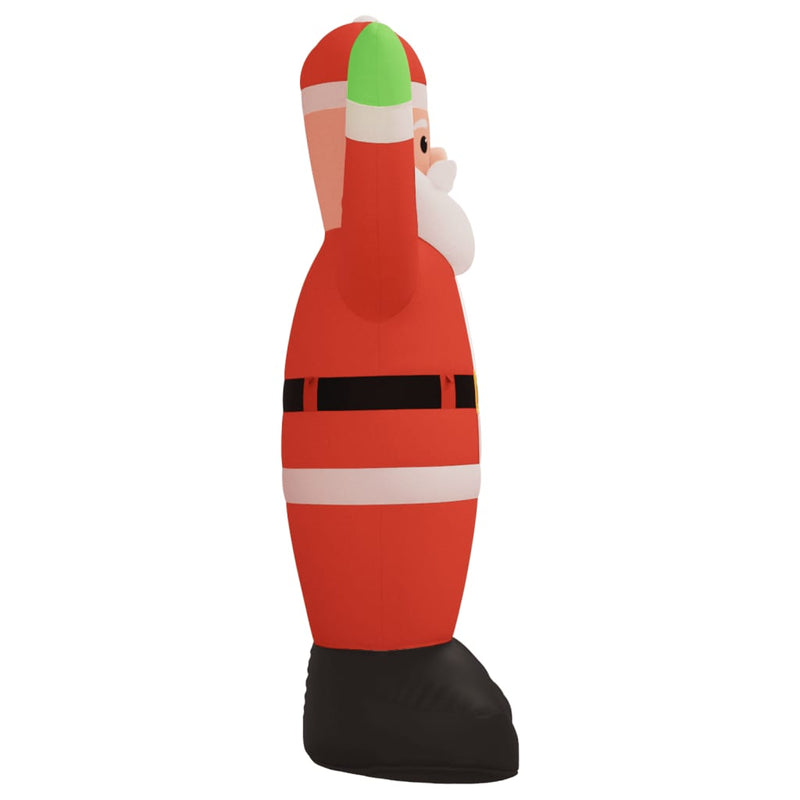 vidaXL Christmas Inflatable Santa Claus with LEDs 1000 cm
