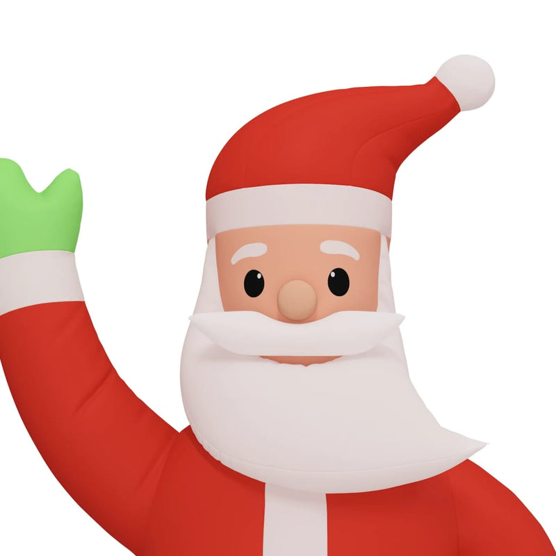 vidaXL Christmas Inflatable Santa Claus with LEDs 1000 cm